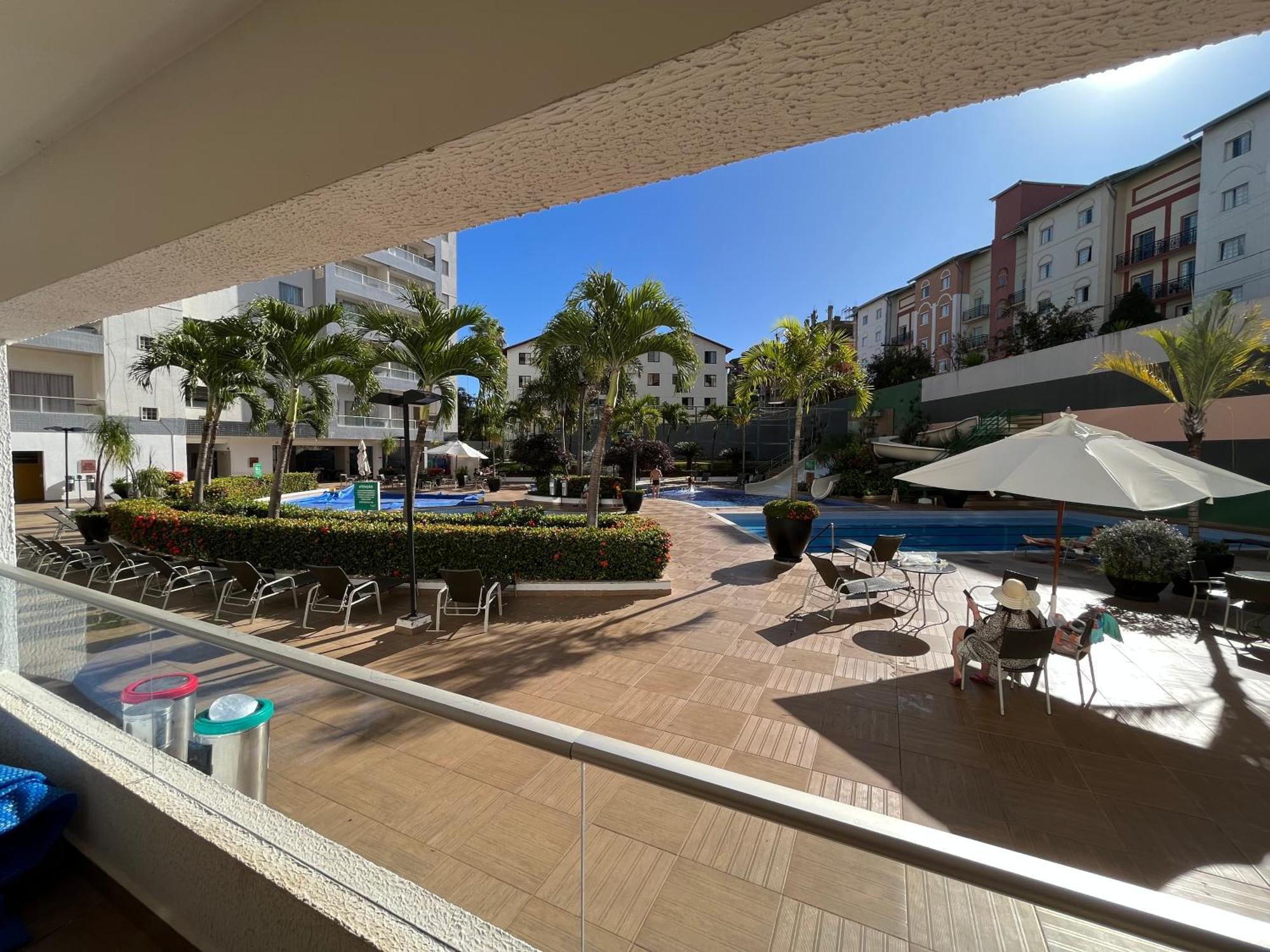 Flat 501 - Condominio Veredas Do Rio Quente - Diferenciado Com Ar Na Sala E No Quarto Экстерьер фото